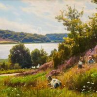 Monsted Peder Utsigt Fra Sokilde Over Knudso