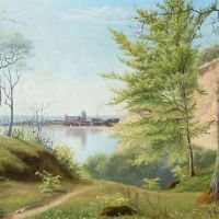 Monsted Peder View Of Aarhus Cathedral Seen From Risskov Aarhus