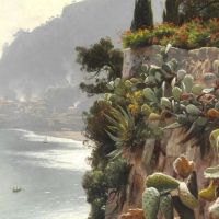 Monsted Peder View Towards Monaco 1906