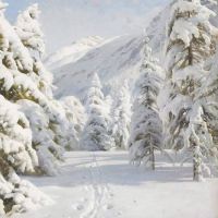 Monsted Peder Vinterlandskap