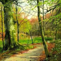 Monsted Peder Waldweg Am See 1896