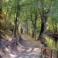 Monsted Peder Walking In The Forest