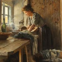 Monsted Peder Washing Day 1905