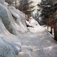 Monsted Peder Winter Landscape 1917