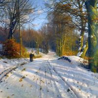 Monsted Peder Winter Landscape 1917 1