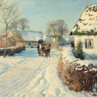 Monsted Peder Winter Scenery From Herstedvester 1929