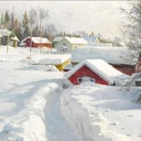 Monsted Peder Winter With Fresh Snow 1936
