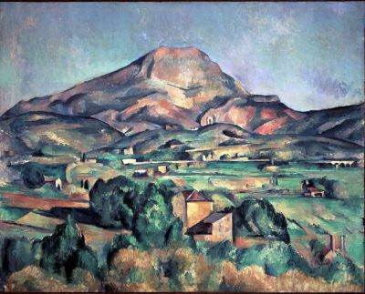 art oil painting reproduction of  Mont Sainte-victoire Seen From Bellevue - Landscape By Paul Cezanne museum quality handmade