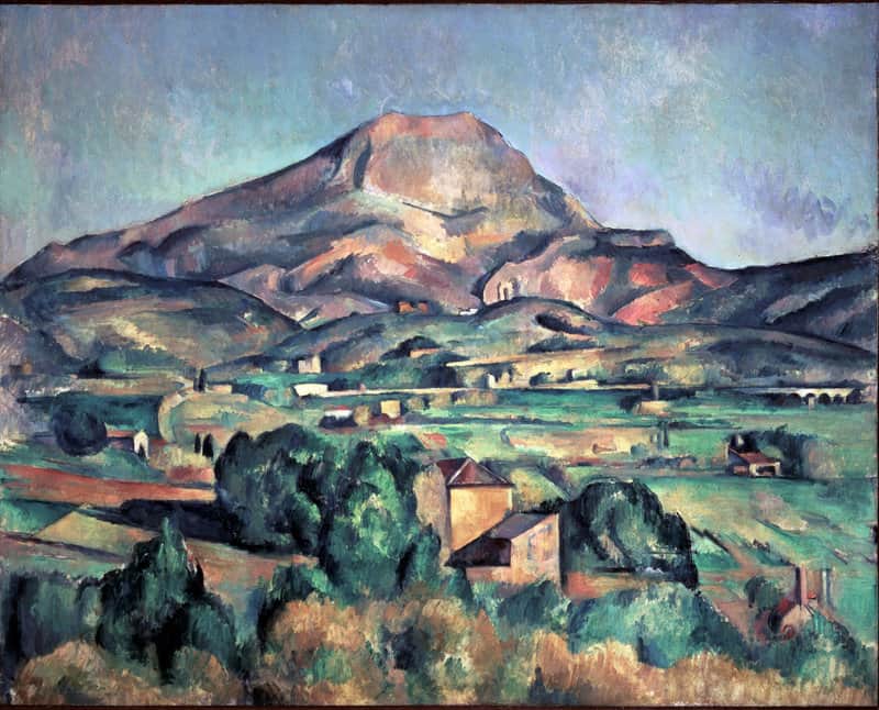 Mont Sainte-victoire Seen From Bellevue - Landscape By Paul Cezanne museum quality