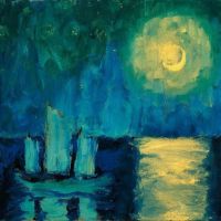 Nolde - Moonlit Night 1914 By Emil Nolde artwork on canvas