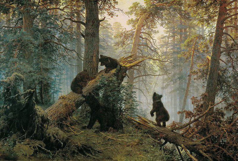 Morning In A Pine Forest - Landscape By Shishkin And Savitsky museum quality