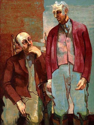 art oil painting reproduction of  Morris Kantor The Brothers 1934 museum quality handmade