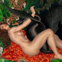 Nicholas Kalmakoff Leda And The Swan 1917