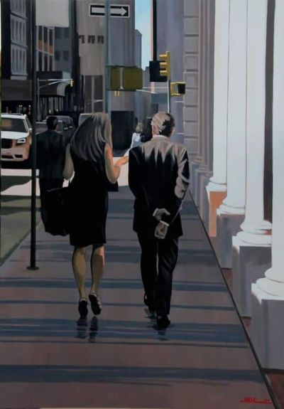 art oil painting reproduction of  Nicola Odinet Living In New York museum quality handmade
