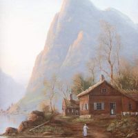 Nils Hans Christiansen In The Middle Od Fjords 1889