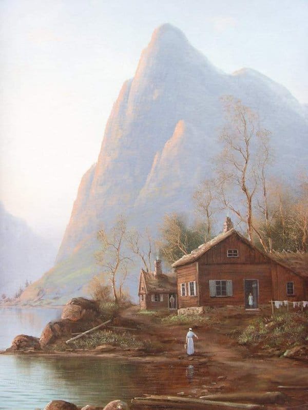 Nils Hans Christiansen In The Middle Od Fjords 1889 museum quality
