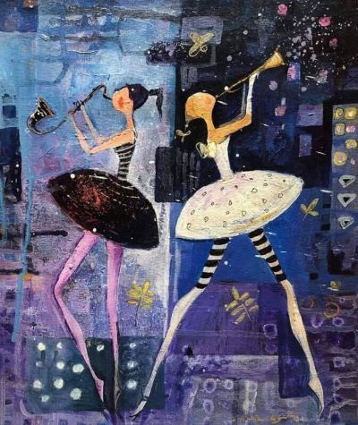 art oil painting reproduction of  Nino Peradze Ballerinas museum quality handmade
