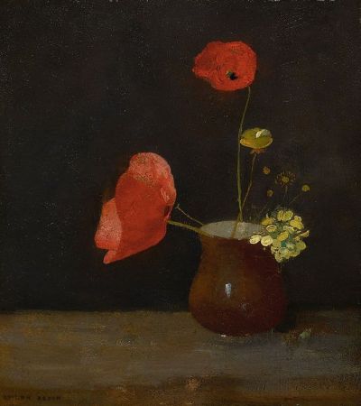 art oil painting reproduction of  Odilon Redon Coquelicots museum quality handmade