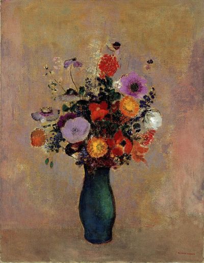art oil painting reproduction of  Odilon Redon Fleurs Des Champs C. 1905 1908 museum quality handmade
