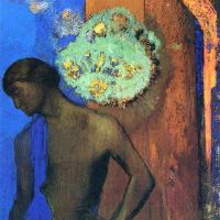 Odilon Redon Saint John The Blue Tunic 1892