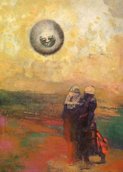 art oil painting reproduction of  Odilon Redon The Black Sun museum quality handmade