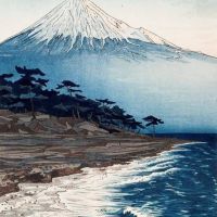 Okada Koichi Mount Fuji From Hagoromo Beach 1954