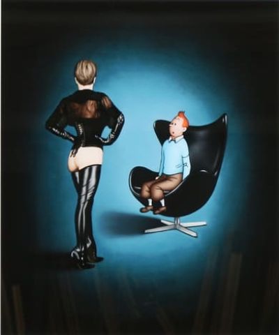 art oil painting reproduction of  Ole Ahlberg Tintin - In The Egg museum quality handmade