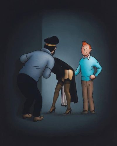 art oil painting reproduction of  Ole Ahlberg Tintin - Search museum quality handmade