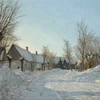 Ole Ring Town In Winter