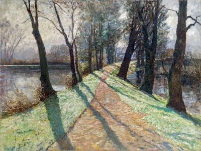 art oil painting reproduction of  Olga Wisinger-florian The First Frost museum quality handmade