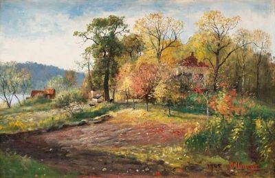 art oil painting reproduction of  Olof Hermelin Landscape In Fall 1905 museum quality handmade