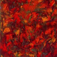 Orange Leaves Mark Tobey Hand Painted Reproduction