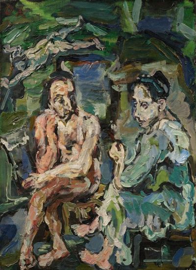 art oil painting reproduction of  Oskar Kokoschka Orpheus Und Eurydike 1917 museum quality handmade