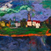 Oskar Kokoschka The Elbe Near Dresden C. 1921