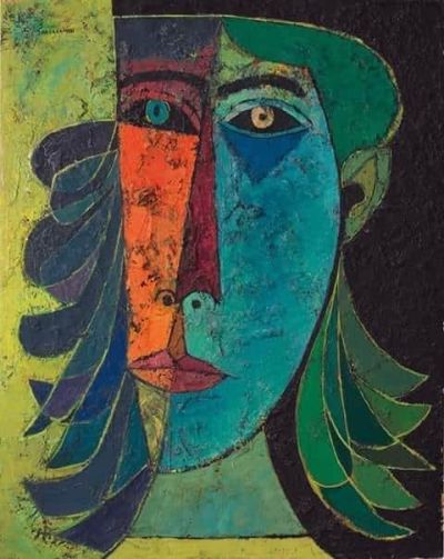 art oil painting reproduction of  Oswaldo Guayasam N Primavera museum quality handmade