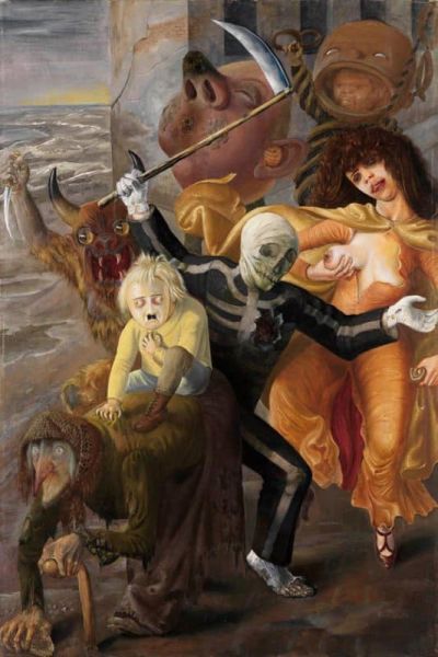 art oil painting reproduction of  Otto Dix Die Sieben Todsunden museum quality handmade