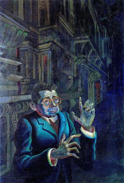 art oil painting reproduction of  Otto Dix Portrait Du Peintre Adolf Uzarski 1923 museum quality handmade