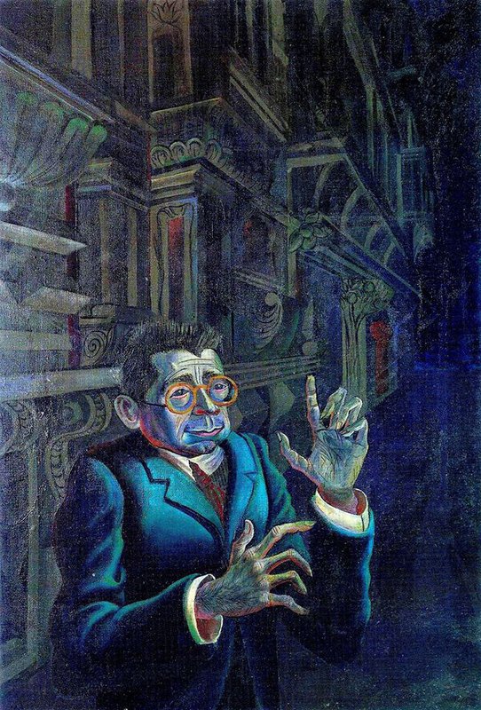 Otto Dix Portrait Du Peintre Adolf Uzarski 1923 museum quality