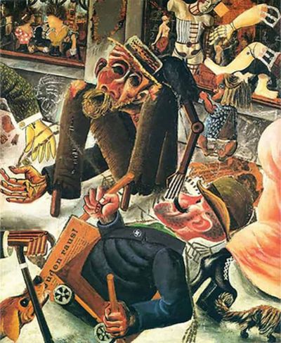 art oil painting reproduction of  Otto Dix Prague Street museum quality handmade