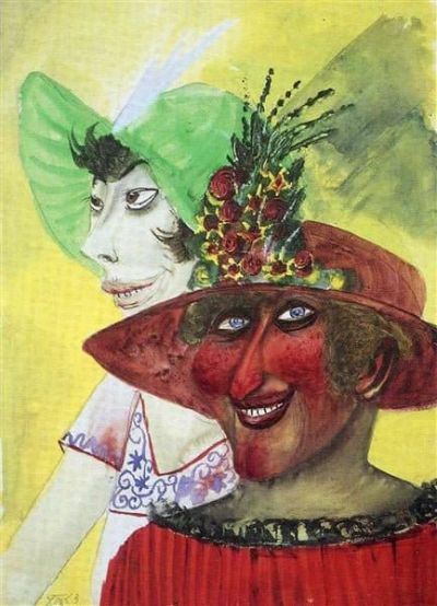 art oil painting reproduction of  Otto Dix Prostitutes museum quality handmade