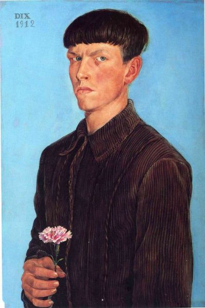 art oil painting reproduction of  Otto Dix Self-portrait museum quality handmade