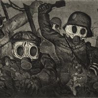 Otto Dix Stormtroopers Advancing Under Gas
