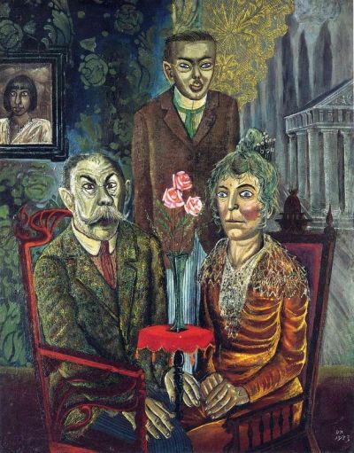 art oil painting reproduction of  Otto Dix The Family Of The Painter Adalbert Trillhaase museum quality handmade