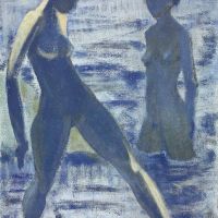 Otto Mueller. Bathers Hand Painted Reproduction