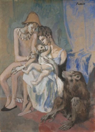 art oil painting reproduction of  Pablo Picasso 1905 Acrobat S Family With A Monkey Famille Au Singe museum quality handmade