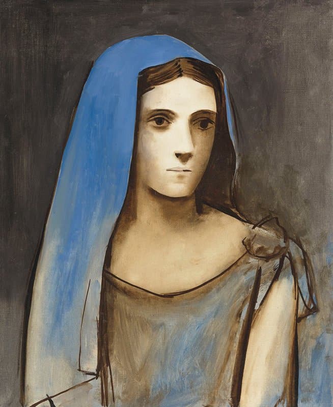 Pablo Picasso Bust Of A Woman With Blue Veil museum quality