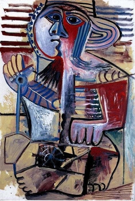 Pablo Picasso Child With A Shovel - Mougins 1971 museum quality