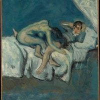 Pablo Picasso Erotic Scene La Douceur 1903 Hand Painted Reproduction