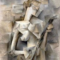 Pablo Picasso Girl With A Mandolin 1910