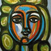 Pablo Picasso Head Of A Woman With Green Curls 1946